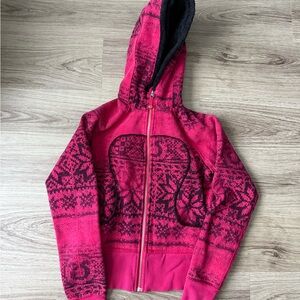 lululemon athletica Pink Patterned Hoodie